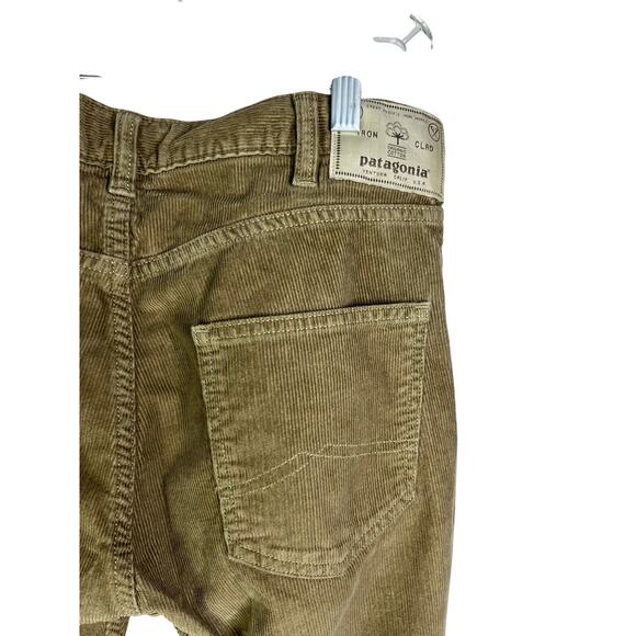 Patagonia Corduroy Pants Mens 30x32 Tan Straight Leg Cotton Iron Clad Classic - Picture 5 of 8